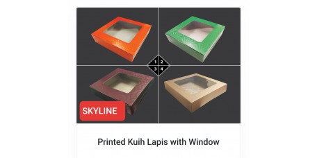 Printed Kuih Lapis with Window 